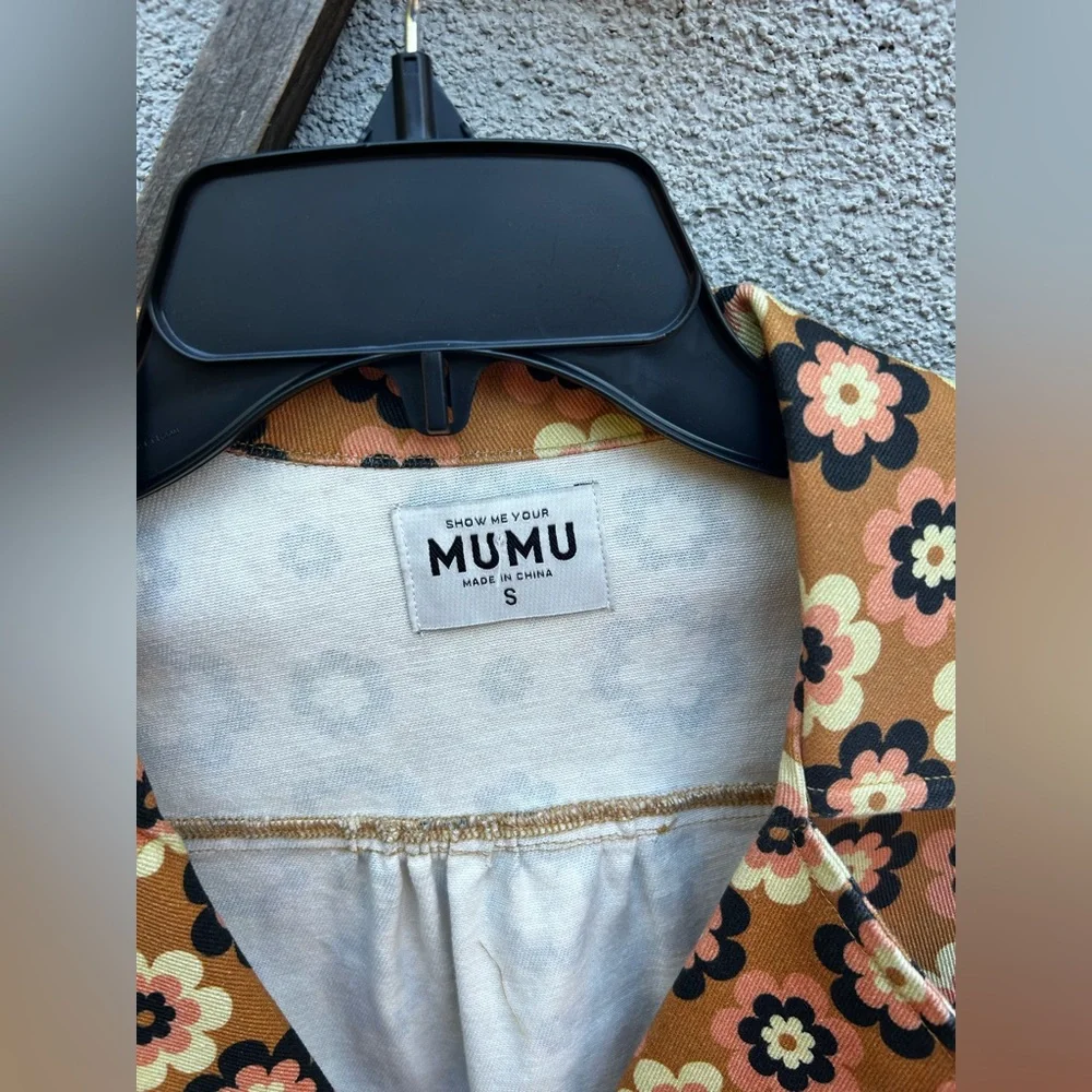 Show Me Your MuMu Aurora Floral Denim Dress - Picture 5 of 10